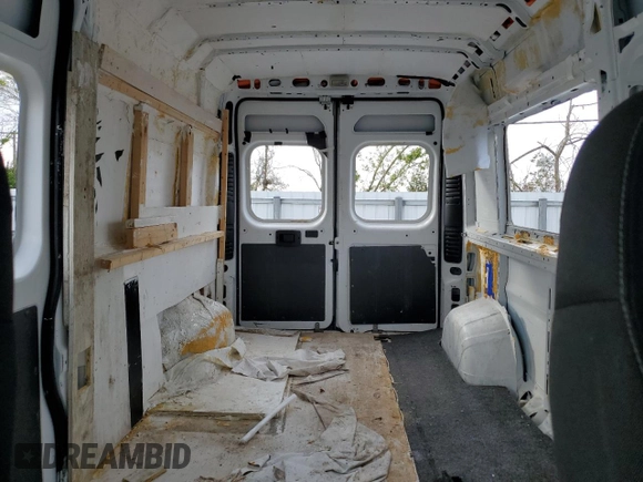 2020 Ram ProMaster Cargo with VIN 3C6TRVDG2LE101664, listed as a Copart auction lot 46073795 with 89,534 mi miles and Non Repairable. Bid and sale history available at carsss.com. Image 10.