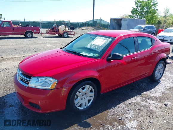 2014 Dodge Avenger SE with VIN 1C3CDZAB4EN224831, listed as a IAAI auction lot 42129024 with 79,134 mi miles and . Bid and sale history available at DreamBid. Image 2.