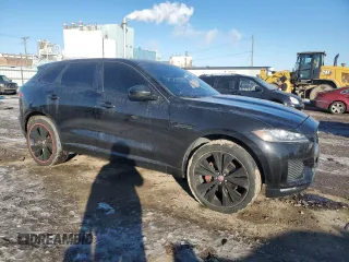2017 Jaguar F-Pace S with VIN SADCM2BV1HA061406, listed as a Copart auction lot 88401635 with 75,845 mi miles and Salvage Title. Bid and sale history available at DreamBid. Image 4.