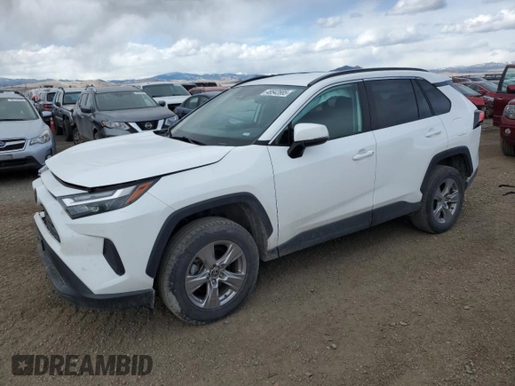 2022 Toyota RAV4 XLE with VIN 2T3P1RFV3NW264237, listed as a Copart auction lot 48542685 with 62,901 mi miles and Salvage title. Bid and sale history available at DreamBid. Image 1.