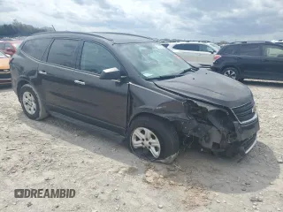 2017 Chevrolet Traverse LS with VIN 1GNKRFKD4HJ140020, listed as a Copart auction lot 51479875 with 102,017 mi miles and Salvage Title. Bid and sale history available at carsss.com. Image 4.