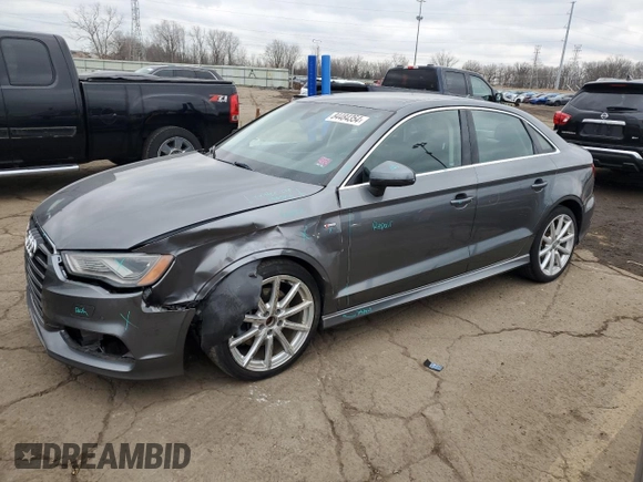 2015 Audi A3 2.0T Prestige with VIN WAUKFGFF2F1015644, listed as a Copart auction lot 84484354 with 83,044 mi miles and Clean Title. Bid and sale history available at carsss.com. Image 1.