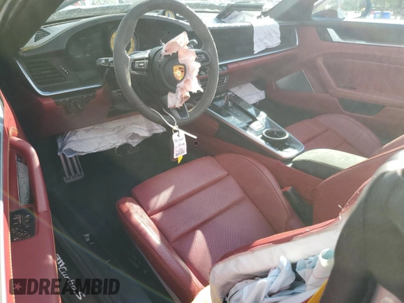 2021 Porsche 911 Turbo S with VIN WP0CD2A95MS263475, listed as a Copart auction lot 73601514 with 9,489 mi miles and Salvage Title. Bid and sale history available at DreamBid. Image 8.