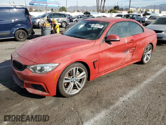 2016 BMW 4 Series 435i z VIN WBA3T3C57G5A41364, wystawiony jako Copart lot #85816774 z przebiegiem 23 994 mil mil oraz Szkoda całkowita • Salvage title. Historia ofert i sprzedaży dostępna na DreamBid. Obrazek 1.