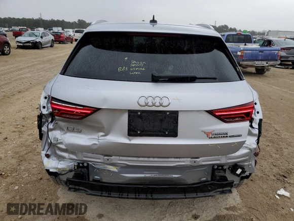 2019 Audi Q3 Premium with VIN WA1AECF33K1081284, listed as a Copart auction lot 37348383 with 84,909 mi miles. Bid and sale history available at carsss.com. Image 6.