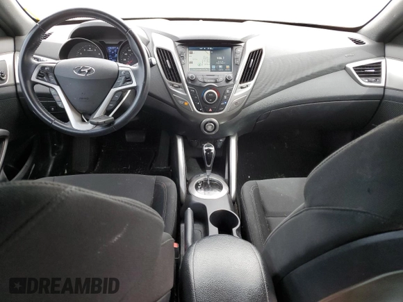 2017 Hyundai Veloster Value Edition with VIN KMHTC6AD0HU323067, listed as a Copart auction lot 47848365 with 49,839 mi miles and Salvage Title. Bid and sale history available at carsss.com. Image 8.