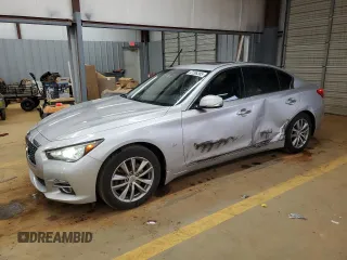 2014 Infiniti Q50 with VIN JN1BV7AP4EM686688, listed as a Copart auction lot 47298385 with 151,689 mi miles and Salvage Title. Bid and sale history available at carsss.com. Image 1.