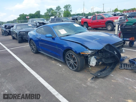 2018 Ford Mustang EcoBoost with VIN 1FA6P8TH7J5135251, listed as a IAAI auction lot 42567327 with 87,458 mi miles and . Bid and sale history available at DreamBid. Image 1.