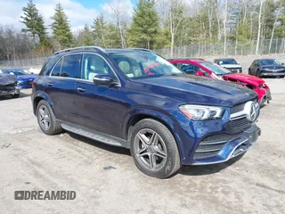 2021 Mercedes-Benz GLE 350 with VIN 4JGFB4KB2MA492990, listed as a IAAI auction lot 41840528 with 50,519 mi miles and . Bid and sale history available at DreamBid. Image 1.