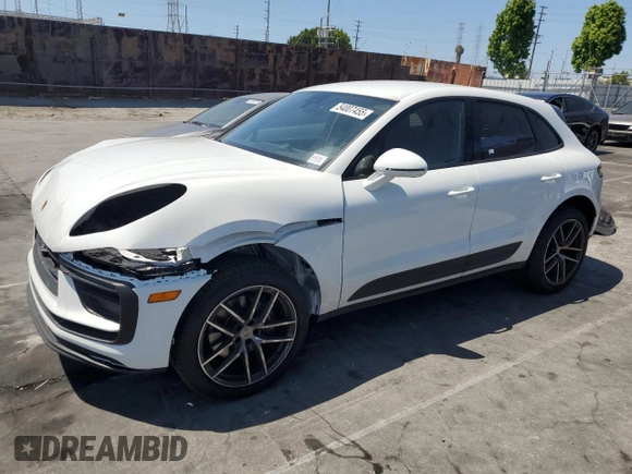 2025 Porsche Macan z VIN WP1AA2A58SLB01343, wystawiony jako Copart lot #54007455 z przebiegiem 1 415 mil mil oraz Szkoda całkowita • Salvage title. Historia ofert i sprzedaży dostępna na DreamBid. Obrazek 1.