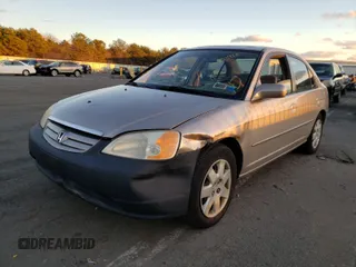 2002 Honda Civic EX with VIN 2HGES26762H538962, listed as a Copart auction lot 55504325 with 87,896 mi miles and Non Repairable. Bid and sale history available at DreamBid. Image 2.