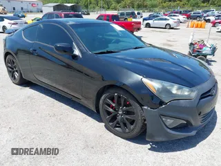 2014 Hyundai Genesis Coupe R-Spec z VIN KMHHT6KD8EU120606, wystawiony jako IAAI lot #42166787 z przebiegiem 90 910 mil mil oraz . Historia ofert i sprzedaży dostępna na DreamBid. Obrazek 1.