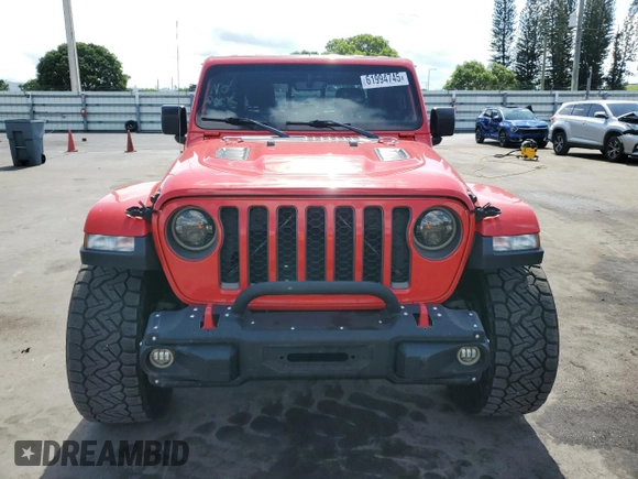 2021 Jeep Gladiator Rubicon с VIN 1C6JJTBG0ML569133, выставлен на аукционе Copart как лот 61994745 с пробегом 23 785 миль миль и Чистый • Clean title. История ставок и продаж доступна на DreamBid. Изображение 5.