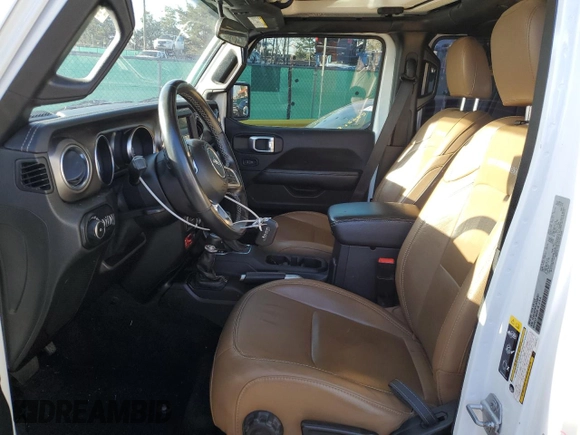 2020 Jeep Wrangler Unlimited Rubicon z VIN 1C4HJXFN1LW335751, wystawiony jako Copart lot #54242215 z przebiegiem 74 961 mil mil oraz Szkoda całkowita • Salvage title. Historia ofert i sprzedaży dostępna na DreamBid. Obrazek 7.