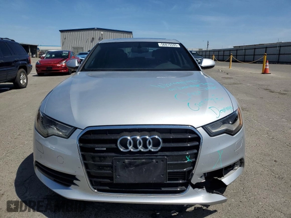 2015 Audi A6 Premium Plus with VIN WAUGFAFC1FN032131, listed as a Copart auction lot 56870595 with 59,958 mi miles and Salvage title. Bid and sale history available at DreamBid. Image 5.