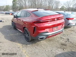 2022 BMW X6 xDrive40i with VIN 5UXCY6C02N9N38589, listed as a IAAI auction lot 41450102 with 1 mi miles. Bid and sale history available at carsss.com. Image 3.