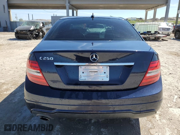2014 Mercedes-Benz C 250 Sport with VIN WDDGF4HB0EA963918, listed as a Copart auction lot 50125245 with 49,923 mi miles and Salvage Title. Bid and sale history available at DreamBid. Image 6.