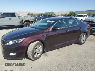 2014 Kia Optima LX with VIN 5XXGM4A77EG288708, listed as a Copart auction lot 64453075 with 53,159 mi miles and Salvage title. Bid and sale history available at DreamBid. Image 1.