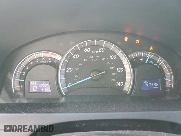 2014 Toyota Camry L with VIN 4T1BF1FK1EU791124, listed as a Copart auction lot 56452265 with 147,396 mi miles and Salvage Title. Bid and sale history available at DreamBid. Image 9.