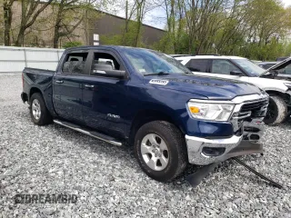 2020 Ram 1500 Big Horn with VIN 1C6RRFFG9LN314443, listed as a Copart auction lot 55837055 with 44,887 mi miles and Salvage title. Bid and sale history available at DreamBid. Image 4.