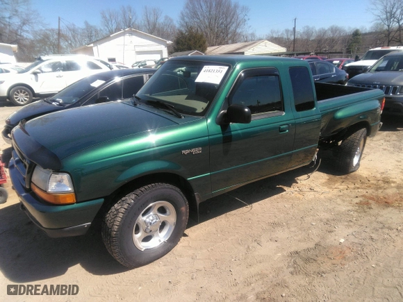 1999 Ford Ranger XLT with VIN 1FTZR15X0XPB29009, listed as a IAAI auction lot 41821351 with 340,456 mi miles. Bid and sale history available at carsss.com. Image 2.