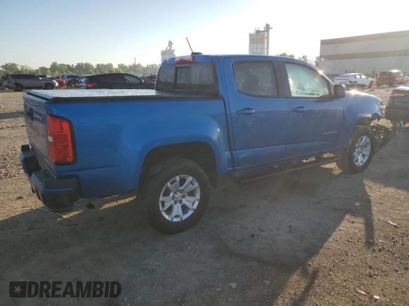 2022 Chevrolet Colorado 2WD LT with VIN 1GCGSCEN9N1330204, listed as a Copart auction lot 62593695 with 26,808 mi miles and Salvage title. Bid and sale history available at DreamBid. Image 3.