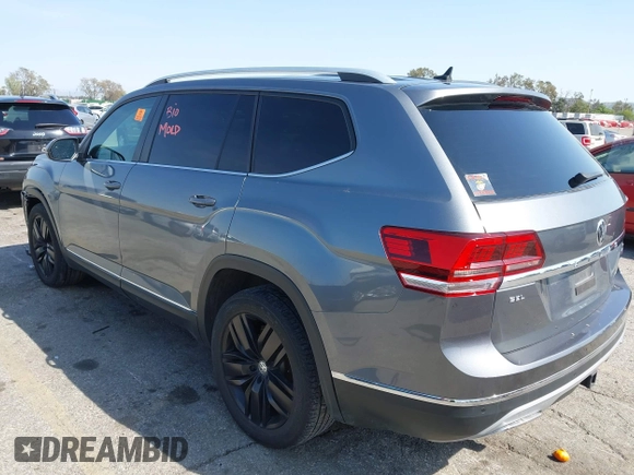 2019 Volkswagen Atlas SEL with VIN 1V2MR2CA7KC507646, listed as a IAAI auction lot 41978913 with 91,221 mi miles and . Bid and sale history available at DreamBid. Image 3.