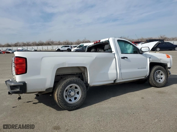 2018 Chevrolet Silverado 1500 Work Truck with VIN 1GCNCNECXJZ907140, listed as a Copart auction lot 45949315 with 0 mi miles and Salvage Title. Bid and sale history available at carsss.com. Image 3.