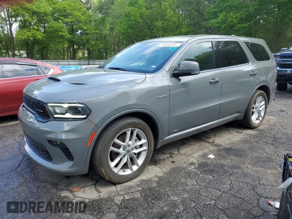 2022 Dodge Durango R/T with VIN 1C4SDJCT7NC228009, listed as a Copart auction lot 52462315 with 33,833 mi miles and Non repairable. Bid and sale history available at DreamBid. Image 1.