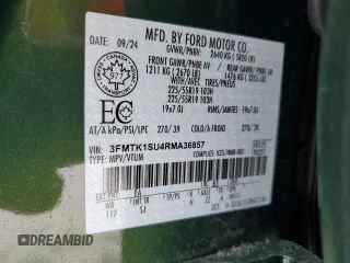 2024 Ford Mustang Mach-E Select z VIN 3FMTK1SU4RMA36857, wystawiony jako Copart lot #50337845 z przebiegiem 152 mil mil oraz Szkoda całkowita • Salvage title. Historia ofert i sprzedaży dostępna na DreamBid. Obrazek 12.
