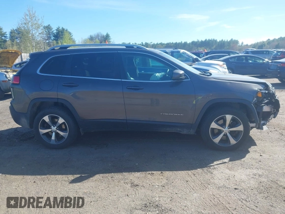 2019 Jeep Cherokee Limited with VIN 1C4PJMDN5KD169421, listed as a IAAI auction lot 42154616 with 125,143 mi miles and . Bid and sale history available at DreamBid. Image 14.