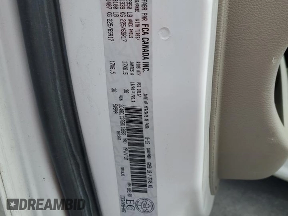 2016 Chrysler Town & Country Touring-L with VIN 2C4RC1CG7GR118883, listed as a Copart auction lot 77648094 with 64,200 mi miles and Salvage Title. Bid and sale history available at carsss.com. Image 14.