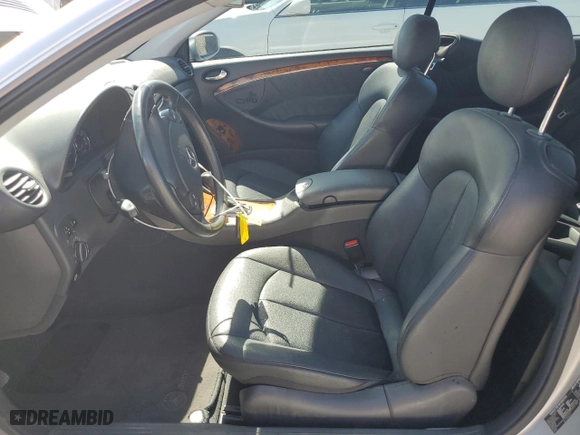 2003 Mercedes-Benz CLK-Class 5.0L with VIN WDBTJ75J33F060438, listed as a Copart auction lot 47317405 with 141,947 mi miles and Salvage Title. Bid and sale history available at carsss.com. Image 7.