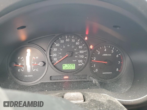 2005 Subaru Impreza Sedan (Natl) RS with VIN JF1GD67595H508585, listed as a Copart auction lot 53681065 with 125,931 mi miles and Salvage Title. Bid and sale history available at carsss.com. Image 9.