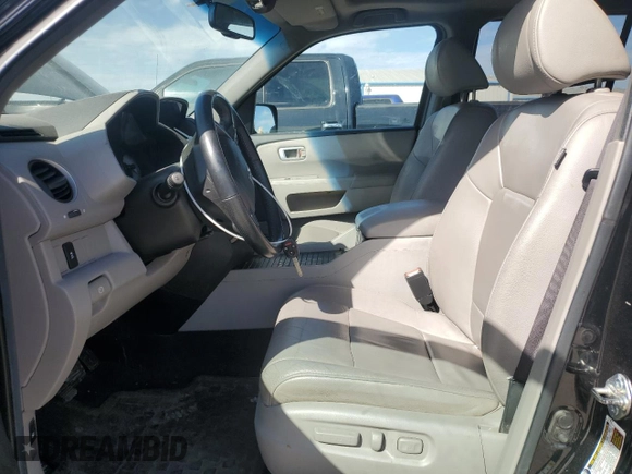 2012 Honda Pilot EX-L with VIN 5FNYF4H52CB083641, listed as a Copart auction lot 46923865 with 105,120 mi miles and Salvage Title. Bid and sale history available at DreamBid. Image 7.