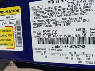 2016 Ford Fusion S z VIN 3FA6P0G7XGR263248, wystawiony jako IAAI lot #42020410 z przebiegiem 167 430 mil mil oraz . Historia ofert i sprzedaży dostępna na DreamBid. Obrazek 9.