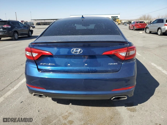 2017 Hyundai Sonata Sport with VIN 5NPE34AFXHH580153, listed as a Copart auction lot 46951075 with 61,570 mi miles and Salvage Title. Bid and sale history available at carsss.com. Image 6.