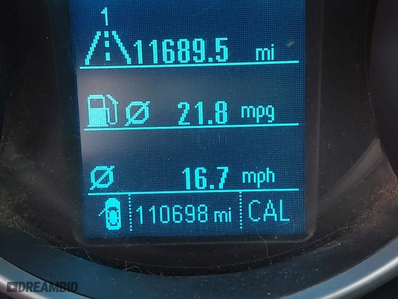 2014 Chevrolet Cruze LS with VIN 1G1PB5SH4E7214490, listed as a IAAI auction lot 41745330 with 110,698 mi miles. Bid and sale history available at carsss.com. Image 15.