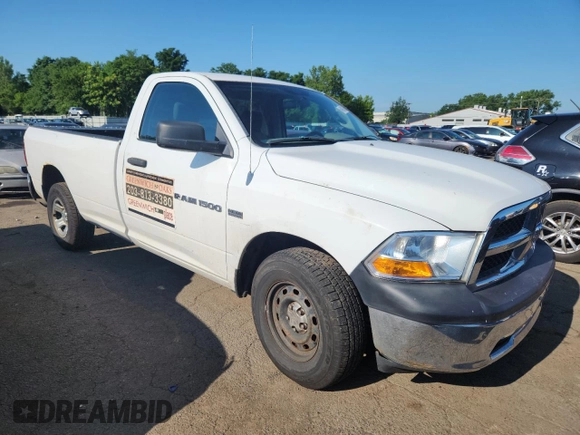 2012 Ram 1500 Tradesman with VIN 3C6JD7DT7CG159059, listed as a Copart auction lot 64902405 with 49,369 mi miles and Clean title. Bid and sale history available at DreamBid. Image 4.