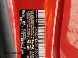 2019 Mercedes-Benz CLA 250 с VIN WDDSJ4EBXKN725396, выставлен на аукционе Copart как лот 60198955 с пробегом 54 822 миль миль и Списание • Salvage title. История ставок и продаж доступна на DreamBid. Изображение 12.