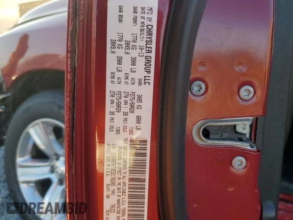 2014 Ram 1500 Sport z VIN 1C6RR7HT8ES176205, wystawiony jako Copart lot #48854495 z przebiegiem 131 394 mil mil oraz Szkoda całkowita • Salvage title. Historia ofert i sprzedaży dostępna na DreamBid. Obrazek 14.
