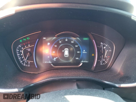 2019 Hyundai Santa Fe Limited with VIN 5NMS53ADXKH007943, listed as a Copart auction lot 43083635 with 81,916 mi miles and Salvage Title. Bid and sale history available at carsss.com. Image 9.