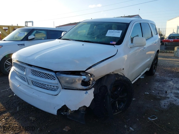 2013 Dodge Durango SXT with VIN 1C4RDJAGXDC564904, listed as a IAAI auction lot 41833540 with 208,581 mi miles. Bid and sale history available at carsss.com. Image 17.