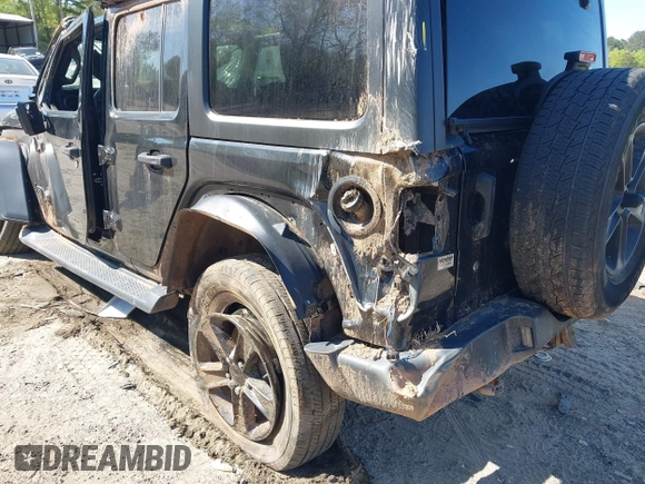 2019 Jeep Wrangler Unlimited Sport S with VIN 1C4HJXDG7KW671598, listed as a IAAI auction lot 42059734 with 63,899 mi miles and . Bid and sale history available at DreamBid. Image 6.