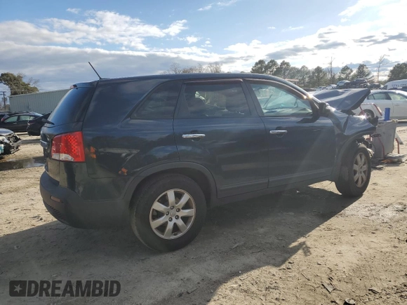 2012 Kia Sorento LX with VIN 5XYKT4A11CG251848, listed as a Copart auction lot 48015425 with 182,134 mi miles and Salvage Title. Bid and sale history available at DreamBid. Image 3.