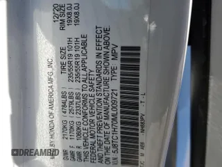 2021 Acura RDX w/Advance Package with VIN 5J8TC1H70ML009721, listed as a Copart auction lot 45883515 with 31,868 mi miles and Salvage Title. Bid and sale history available at carsss.com. Image 16.