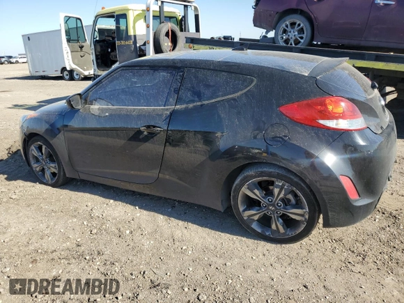 2017 Hyundai Veloster Value Edition with VIN KMHTC6AD6HU318164, listed as a Copart auction lot 48585725 with 112,578 mi miles and Salvage Title. Bid and sale history available at carsss.com. Image 2.