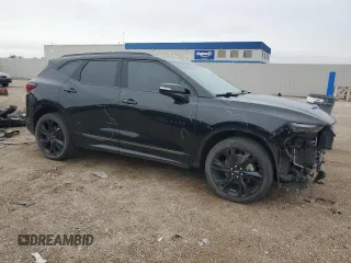 2019 Chevrolet Blazer RS z VIN 3GNKBJRS7KS631893, wystawiony jako Copart lot #57483685 z przebiegiem 53 650 mil mil oraz Szkoda całkowita • Salvage title. Historia ofert i sprzedaży dostępna na DreamBid. Obrazek 4.