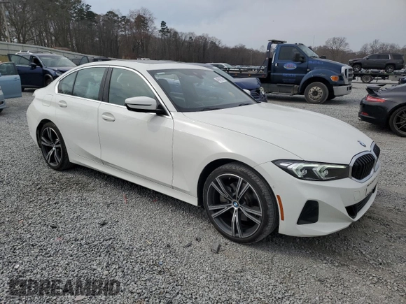 2024 BMW 3 Series 330i with VIN 3MW69FF01R8D80766, listed as a Copart auction lot 46919395 with 17,774 mi miles and Salvage Title. Bid and sale history available at carsss.com. Image 4.