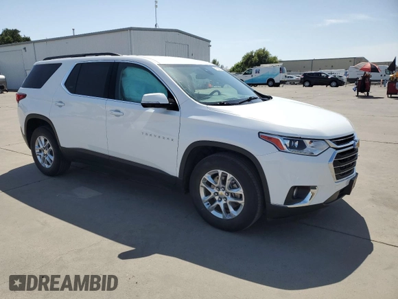 2020 Chevrolet Traverse LT Cloth z VIN 1GNEVGKW2LJ289356, wystawiony jako Copart lot #57358875 z przebiegiem 46 847 mil mil oraz Szkoda całkowita • Salvage title. Historia ofert i sprzedaży dostępna na DreamBid. Obrazek 4.